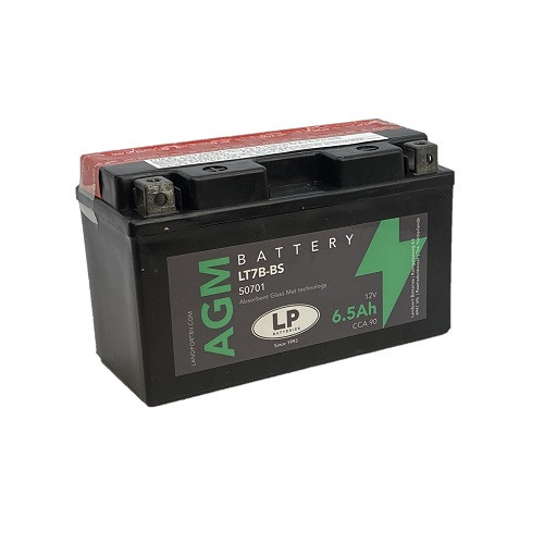 Landport AGM 6.5Ah 90A Bal+ Motorakkumulátor (AGM-LT7B-BS)