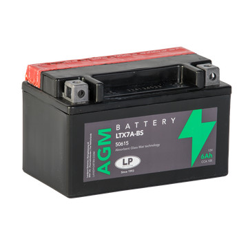Landport AGM 6Ah 105A Bal+ Motorakkumulátor (AGM-LTX7A-BS)