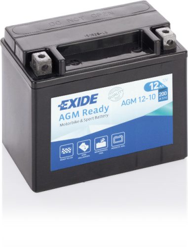 Exide AGM Ready 10Ah 150A Bal+ Motorakkumulátor (AGM12-10)