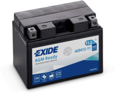 Exide AGM Ready 11.2Ah 205A Bal+ Motorakkumulátor (AGM12-11)