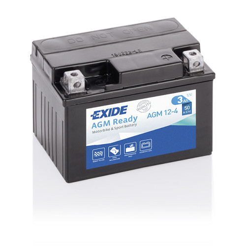 Exide AGM Ready 3Ah 50A Jobb+ Motorakkumulátor (AGM12-4)