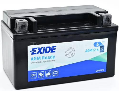 Exide AGM Ready 6Ah 90A Bal+ Motorakkumulátor (AGM12-6)