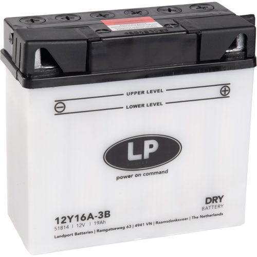 Landport DRY 19Ah 240A Jobb+ Motorakkumulátor (DRY-12Y16A-3B)