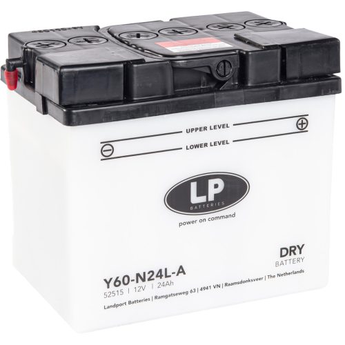 Landport DRY 24Ah 260A Jobb+ Motorakkumulátor (DRY-L60-N24L-A)