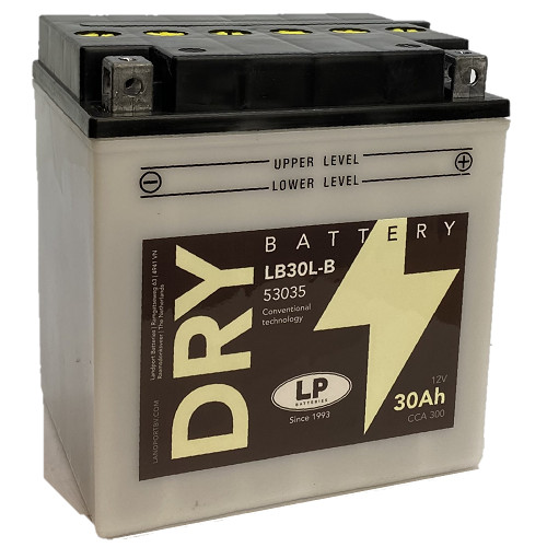 Landport DRY 30Ah 300A Jobb+ Motorakkumulátor (DRY-LB30L-B)