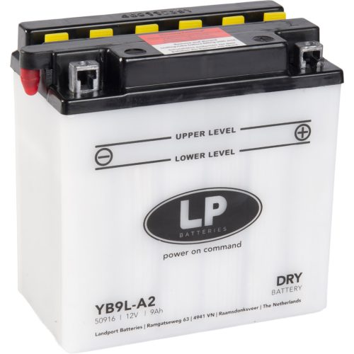 Landport DRY 9Ah 120A Jobb+ Motorakkumulátor (DRY-LB9L-A2)