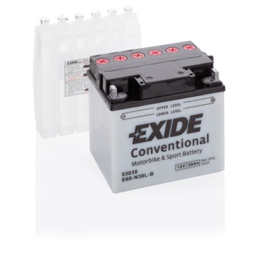 Exide Conventional 30Ah 300A Jobb+ Motorakkumulátor (E60-N30L-B)