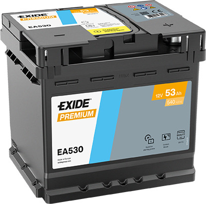 Exide Premium 53Ah 540A Jobb+ Akkumulátor (EA530)
