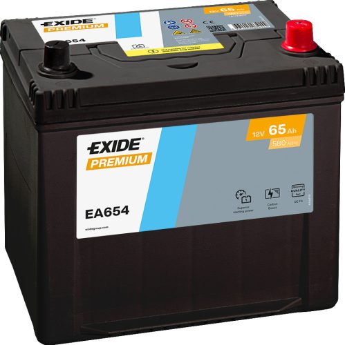 Exide Premium 65Ah 580A Jobb+ Akkumulátor (EA654)