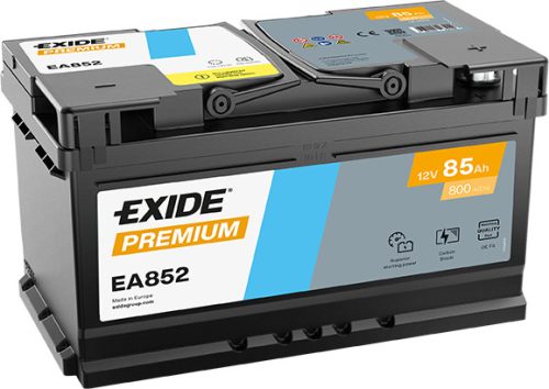 Exide Premium 85Ah 800A Jobb+ Akkumulátor (EA852)