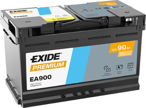 Exide Premium 90Ah 720A Jobb+ Akkumulátor (EA900)