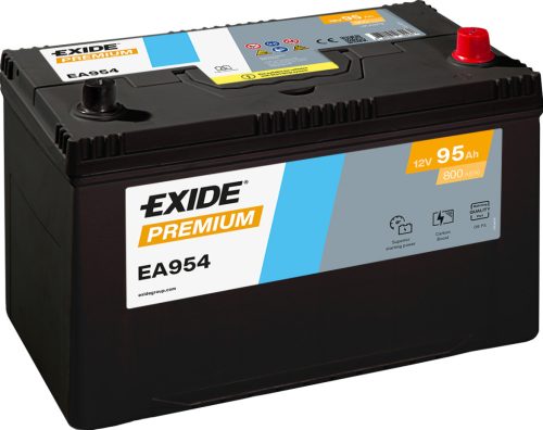 Exide Premium 95Ah 800A Jobb+ Akkumulátor (EA954)