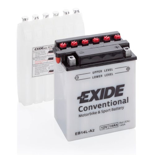 Exide Conventional 14Ah 145A Jobb+ Motorakkumulátor (EB14L-A2)