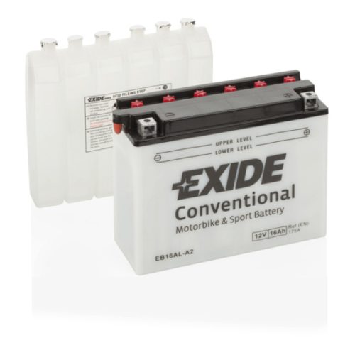 Exide Conventional 16Ah 175A Jobb+ Motorakkumulátor (EB16AL-A2)