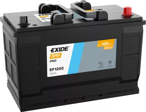 Exide SHD Power Pro 120Ah 870A Jobb+ Akkumulátor (EF1202)