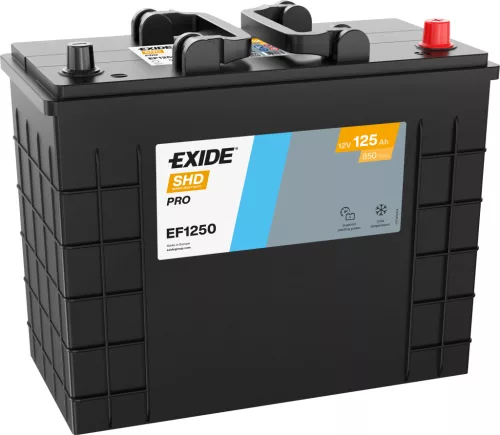 Exide SHD Power Pro 125Ah 850A Jobb+ Akkumulátor (EF1250)