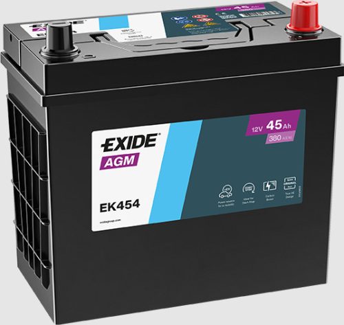 Exide AGM 45Ah 380A Jobb+ Akkumulátor (EK454)