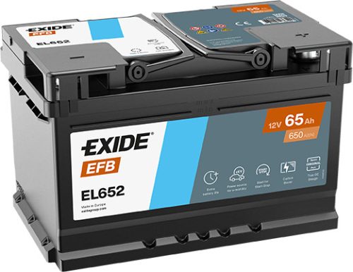 Exide EFB 65Ah 650A Jobb+ Akkumulátor (EL652)