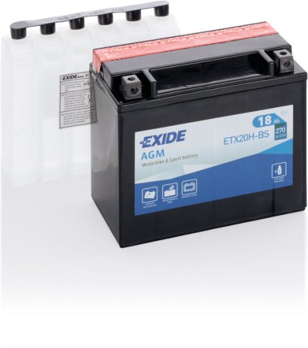 Exide AGM 18Ah 270A Bal+ Motorakkumulátor (ETX20H-BS)