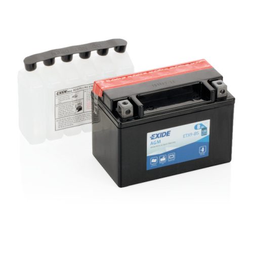 Exide AGM 8Ah 120A Bal+ Motorakkumulátor (ETX9-BS)