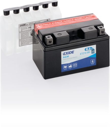 Exide AGM 6.8Ah 145A Bal+ Motorakkumulátor (ETZ10-BS)