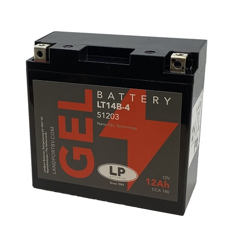 Landport GEL 12Ah 180A Jobb+ Motorakkumulátor (GEL-LT14B-4)
