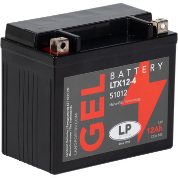 Landport GEL 12Ah 185A Bal+ Motorakkumulátor (GEL-LTX12-4)