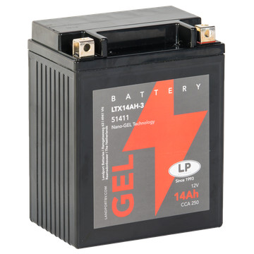 Landport GEL 14Ah 230A Bal+ Motorakkumulátor (GEL-LTX14AH-3)