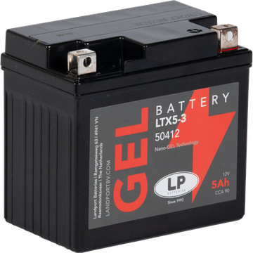 Landport GEL 5Ah 60A Jobb+ Motorakkumulátor (GEL-LTX5-3)