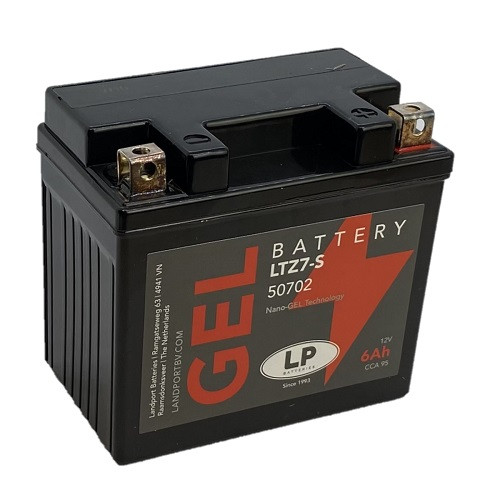 Landport GEL 6Ah 130A Jobb+ Motorakkumulátor (GEL-LTZ7-S)