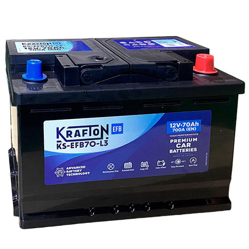 Krafton EFB 70Ah 700A Jobb+ Akkumulátor (KS-EFB70-L3)