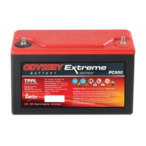 Odyssey Extreme 34Ah 400A Jobb+ Motorakkumulátor (PC950)