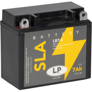 Landport SLA 7Ah 80A Bal+ Motorakkumulátor (SLA-LB7-4)
