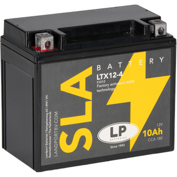 Landport SLA 10Ah 180A Bal+ Motorakkumulátor (SLA-LTX12-4)