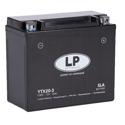 Landport SLA 18Ah 310A Jobb+ Motorakkumulátor (SLA-LTX20-3)