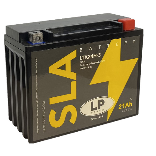Landport SLA 21Ah 350A Jobb+ Motorakkumulátor (SLA-LTX24H-3)
