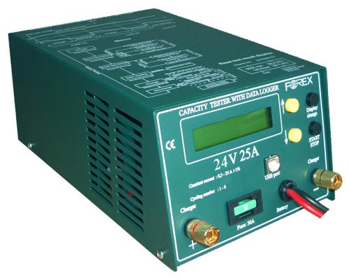 24V 25A proc. kapacitásmérő USB