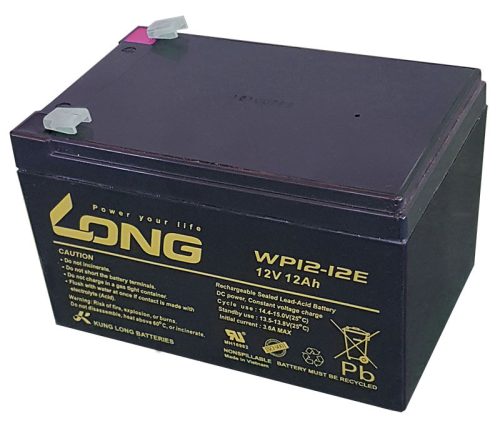 Kung Long DC HME 12Ah Bal+ Akkumulátor (WP12-12E)