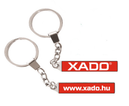 Xado szilikon kulcstartó piros