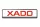 Xado aumínium rendszámtábla (fehér)