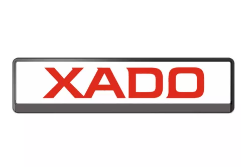 Xado aumínium rendszámtábla (fehér)