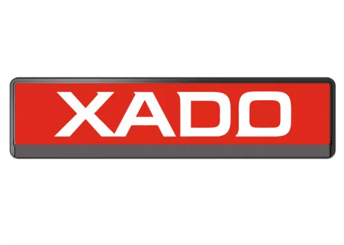 Xado alumínium rendszámtábla (piros)