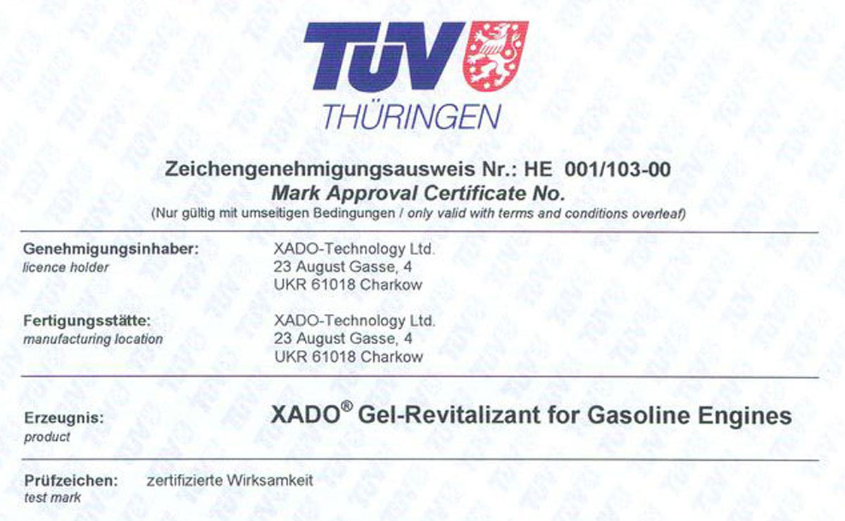 Xado TÜV (2)
