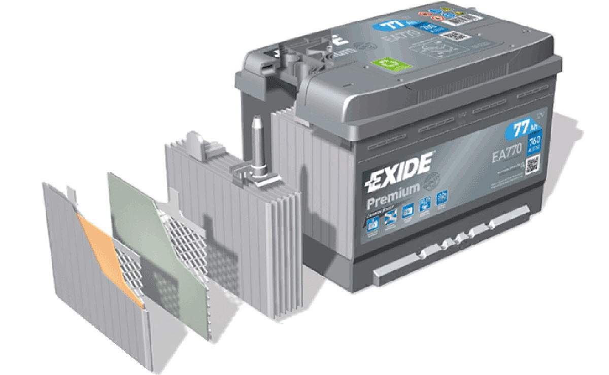 Exide carbon boost és 3dx technológia